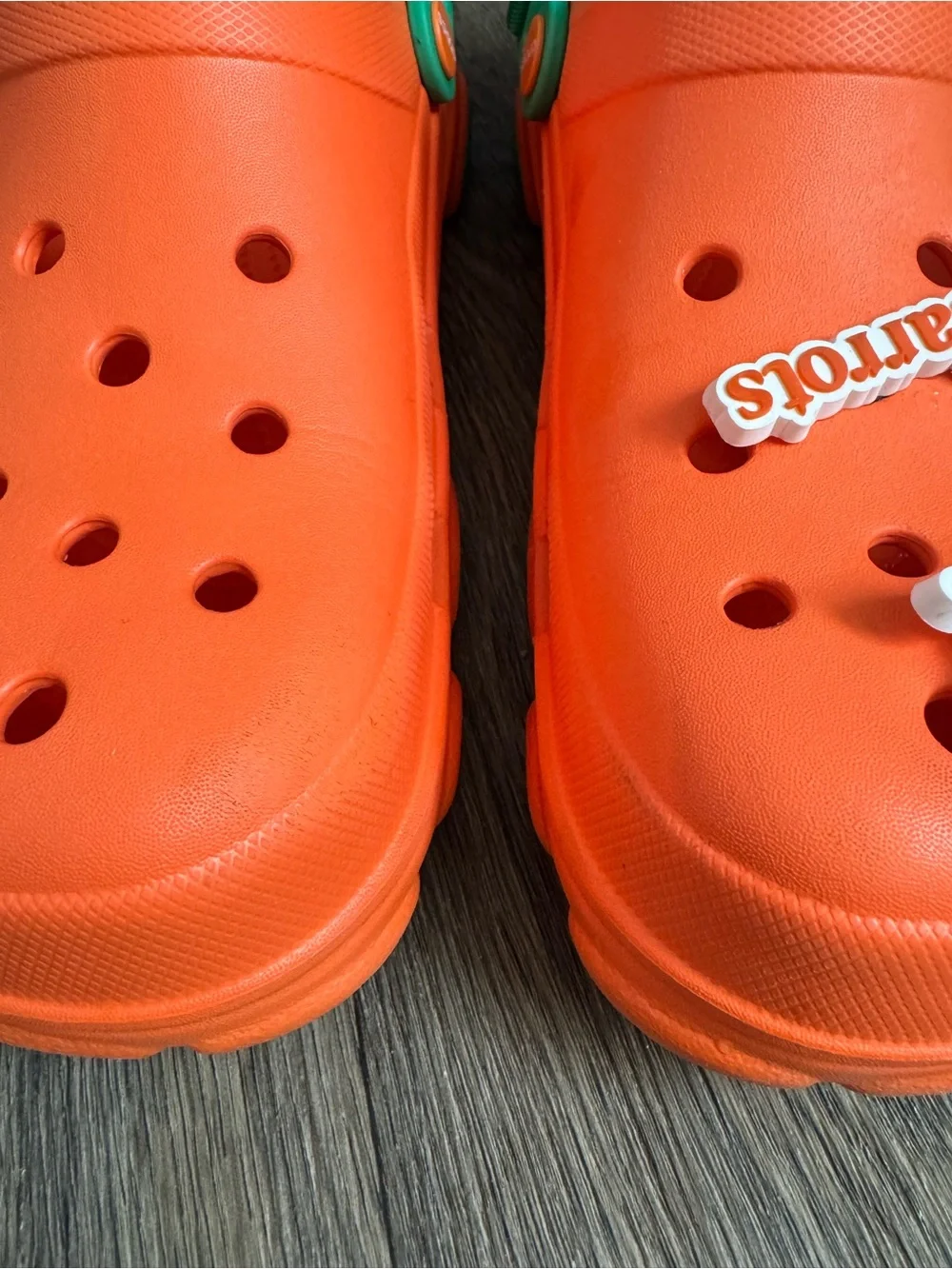Crocs x Anwar Carrots All Terrain Orange Green Adjustable Strap Men's US 11